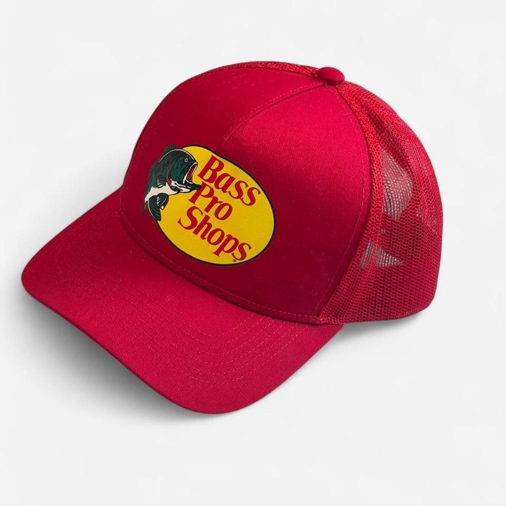 Bass Pro Shops Red Trucker Hat One Size